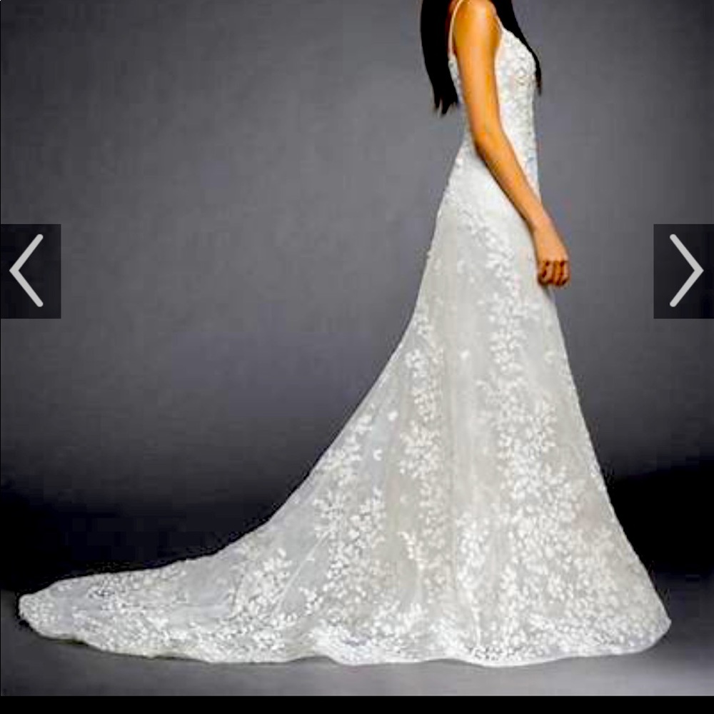 Lazaro Wedding Gown: Milena Style number 3853 ivory Never worn!!